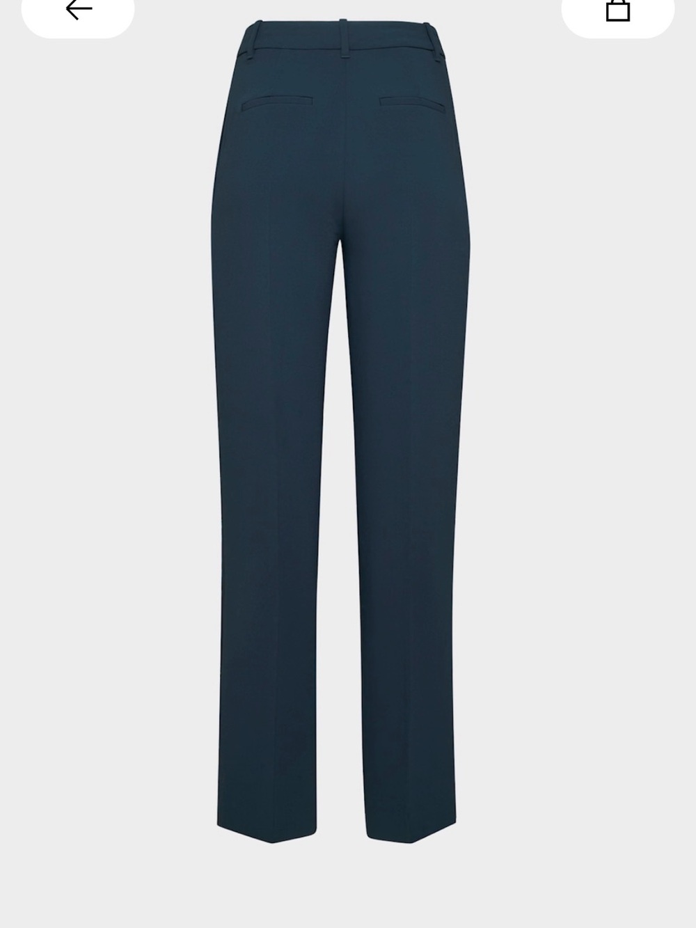 Aritzia Effortless Pant in Navy Crepette High-Rise . Brand new